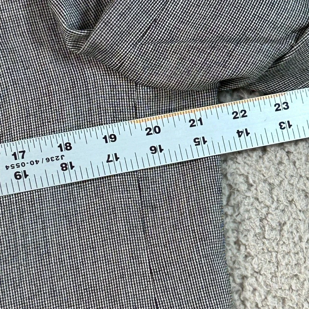 Marzotto by David Bios Mens 40S Wool Blazer Jacket Grey Micro Pattern Italy